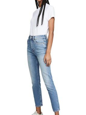 RE/DONE Levi's High Rise Ankle Crop Jeans Indigo Women's 25 NWT $395